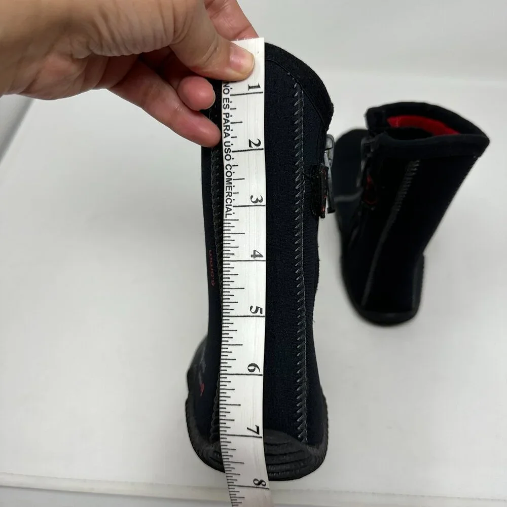 Aqua Lung EchoZip Ergo Size 5 (6.5mm) Black Scuba Diving Sock Boots Shoes
